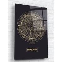 Картина на стекле ARTABOSKO Карта Москвы 40x60 WBR-07-265-04