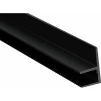 Угловая F-образная планка ООО ДЕКОПЛИНТ МЩ 4 мм, черная 2886