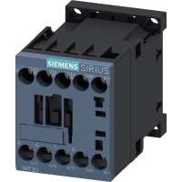 Контактор Siemens 3 полюса AC-3, 3КВТ/400В, Блок-Контакт 1НЗ 3RT20151BB42