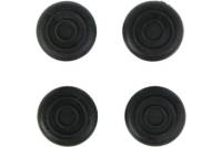 Мебельная накладка TUNDRA черная, круглая, D=25 мм, 4 шт. 3609880