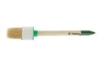 Кисть TUNDRA круглая натуральная щетина, деревянная ручка, №12, 45 мм 881555