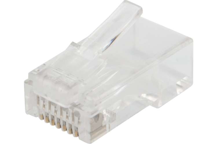 Сетевой разъем LAN на кабель REXANT штекер RJ-45 (8Р8С) под обжим, категория 6, 10шт 06-0085-A10