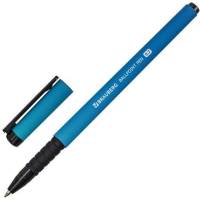Шариковая ручка BRAUBERG SOFT TOUCH GRIP GRADIENT NEON синяя, мягкое покрытие, ассорти, 0.7 мм 143710