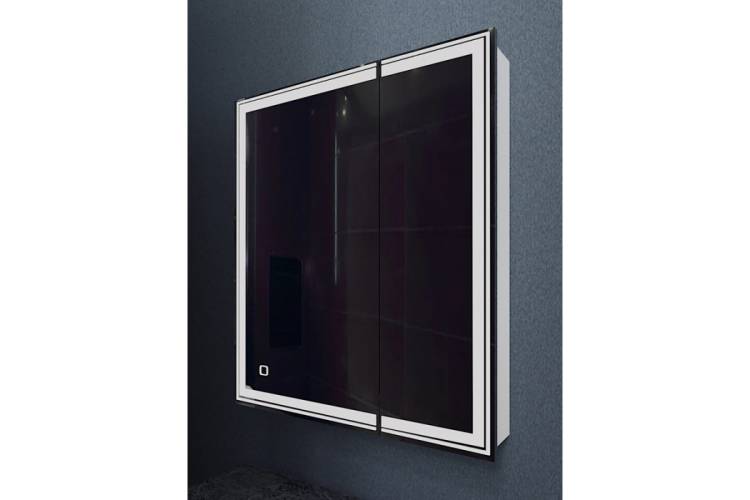 Зеркало шкаф MIXLINE "Мелис" 700x800 ШВ, левый, сенсорный выключатель, светодиодная подсветка 547081
