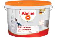 Краска ALPINA NEW ULTRAWEISS экстрабелая, интерьерная, матовая, 10 л 948102065