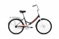 Складной велосипед FORWARD VALENCIA 24 1.0, рама 16", 2020-2021, темно-серый/бежевый RBKW1YF41006
