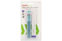 Стираемые гелевые ручки STAFF College, набор 2 штуки, синие, 4 сменных стержня 143668