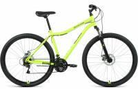 Велосипед ALTAIR MTB HT 29 2.0 29 D, 21 скорость, рост 19, 2001, ярко-зеленый/черный RBKT1M19G003