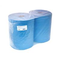 Протирочная бумага NORM синяя, 33х35 см, 2 слоя, 1000 отрывов, 25 г/м, 2 шт. CP-3335