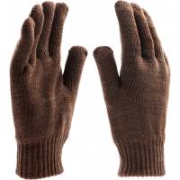 Трикотажные двойные полушерстяные перчатки Сибртех 68633