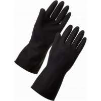 Хозяйственные латексные перчатки UNITRAUM черные, р. S/7 UN-WJID6007