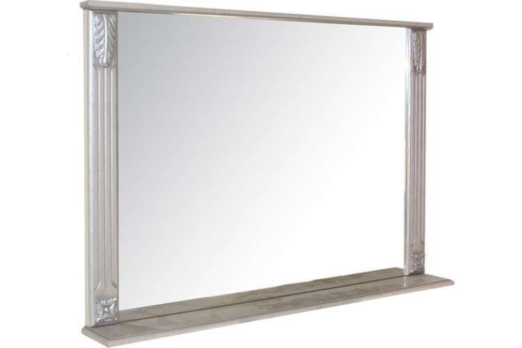 Зеркало mixline ЛЮДВИГ-105 патина серебро, без подсветки, ПВХ 527485