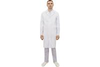 Медицинский мужской халат Tekca Line Остин белый, размер 48-50, рост 182-188 2000000114637