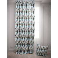 Комплект штора и чехол для подушки Костромской текстиль Шамрук Геометрия, 200x280 см, 00-00804136