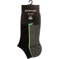 Мужские ультракороткие носки DIWARI ACTIVE 15С-44СП, р.29, 044 черный-темно-серый 1001330050050162044