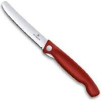 Нож для очистки овощей Victorinox лезвие 11 см, прямое, красный 6.7801.FB