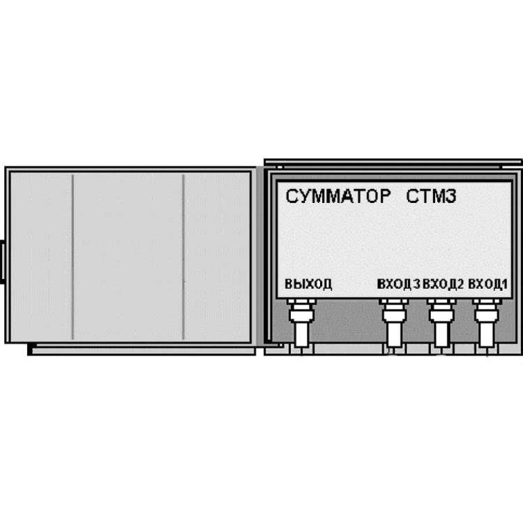 Телевизионный мачтовый сумматор Дельта СТМ3.01 3 входа, F-коннектор 15560