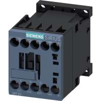 Контактор Siemens 3 полюса AC-3, 5.5КВТ/400В, Блок-Контакт 1НО 3RT20171AB01