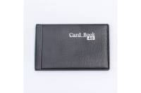 Визитница Calligrata 20 карманов на 40 карт, 1 карта на 1 листе, обложка пвх черная 593025