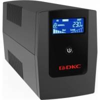 Линейно-интерактивный источник бесперебойного питания DKC 800 ВА/480 Вт, 1/1, 3xIEC C13, USB + RJ45, LCD, 1x8Aч INFOLCD800I
