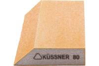 Шлифовальный брусок KUSSNER Р80, трапеция Soft, 125x90x25 мм 1000-250080