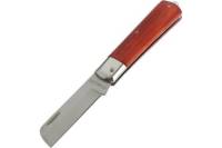 Нож TUNDRA универсальный складной деревянная рукоятка, прямое лезвие, нержавеющая сталь 1220206