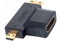 Переходник PERFEO HDMI A розетка - HDMI D micro HDMI вилка HDMI C mini HDMI вилка A7006 30 005 002