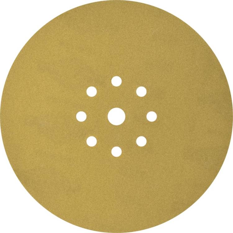 Шлифовальный круг на липучке Giraffe GOLD 100 шт, 225 мм, 9 отв., Р320 ABRAFORM AF100-GG-320