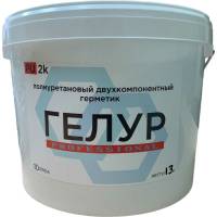 Двухкомпонентный герметик ГЕПОЛ ГЕЛУР PROFESSIONAL 2К белый 13 кг GL-PRO-W-13