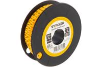 Кабель-маркер STEKKER 2 для провода сеч.6мм, желтый, CBMR60-2 39125