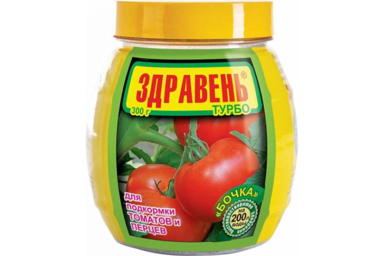 Удобрение Ваше Хозяйство Здравень Турбо для подкормки перцев и томатов, 300 г 4620015698212