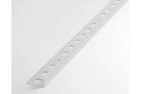 Профиль окантовочный L-образный алюминиевый ЛУКА 10 мм, 2,7 м, 5 шт, Белый УТ000021238