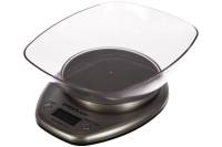 Кухонные весы ERGOLUX ELX-SK04-C03 серые металлик до 5 кг со съемной чашей 13431