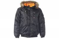 Куртка СПРУТ Аляска, черная, размер 60-62/120-124, рост 182-188, 111796