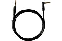 Аудио кабель REXANT 3,5 мм штекер-штекер угловой 1м черный 18-1120