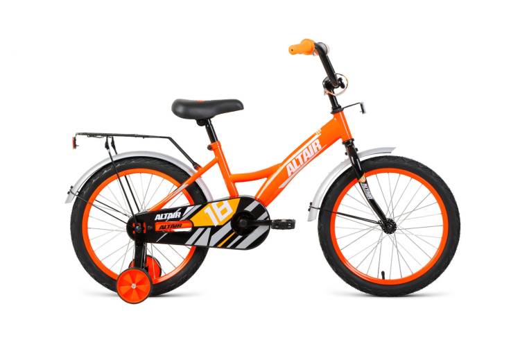 Велосипед Altair Kids 18", 2021 г, ярко-оранжевый/белый 1BKT1K1D1005