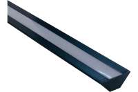 Накладной угловой алюминиевый профиль для ленты Apeyron черный, 1м, ширина ленты до 10мм, комплект 08-07-ЧБ