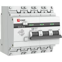 Дифференциальный автомат EKF, АД-32, 3P+N, 63А/30мА, 4.5кА, PROxima SQDA32-63-30-4P-pro