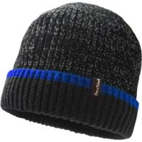 Водонепроницаемая шапка DexShell Cuffed Beanie черная с синей полоской, р. L/XL DH353BLULXL