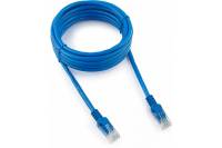 Патч-корд Cablexpert UTP PP12-3M/B кат.5e, 3м, литой, многожильный синий PP12-3M/B