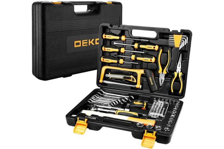 Профессиональный набор инструмента для дома и авто в чемодане DEKO DKMT89 065-0737