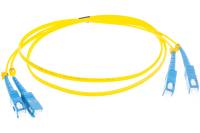 Соединительный волоконно-оптический шнур NIKOMAX желтый, 1м NMF-PC2S2C2-SCU-SCU-001
