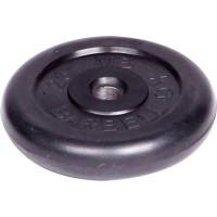 Обрезиненный диск Barbell d 51 мм, чёрный, 1.25 кг 446