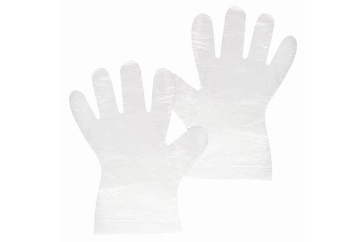 Полиэтиленовые перчатки ЛАЙМА, комплект 50 пар, одноразовые, отрывные, размер М, 607354