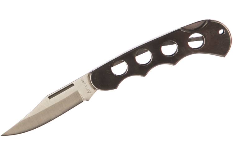Складной нож STAYER цельнометаллическая облегченная рукоятка 47613_z01