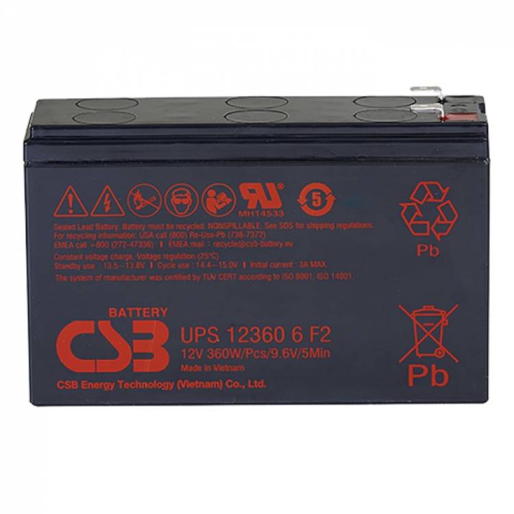 Аккумулятор UPS123606 для ИБП CSB UPS123606F2CSB