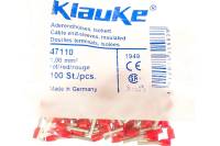 Втулочный наконечник Klauke 1.0мм2, 10мм цвет по DIN46228ч.4 - красный klk47110