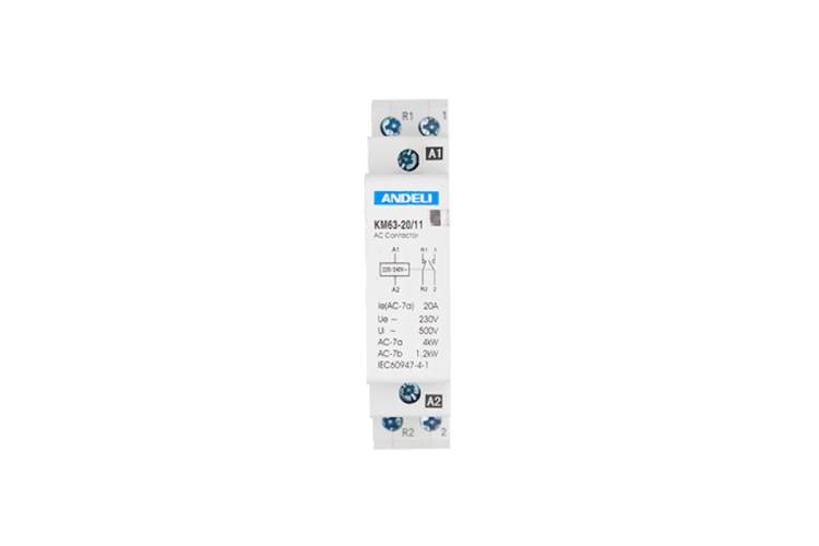 Модульный контактор ANDELI КМ63-20/11, 1NO 1NC, 2P 20A ADL08-230
