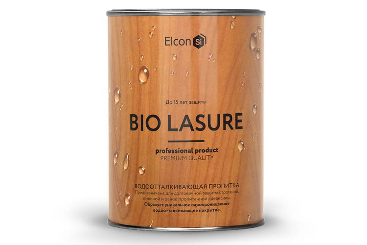 Антисептик для дерева Elcon Bio Lasure для дерева (каштан; 0.9 л) 00-00461940