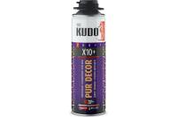Монтажный и стыковочный клей-пена KUDO PUR DECOR Х10+ 650 мл 11601655